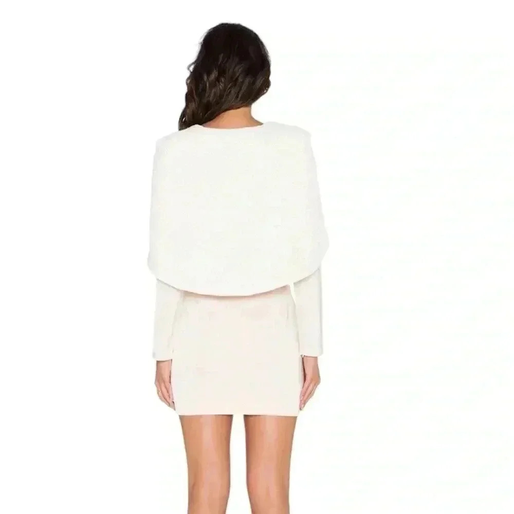 Asilio Almost Famous Two Tone Cape Mini Dress NWT Size S/8 - Picture 2 of 8
